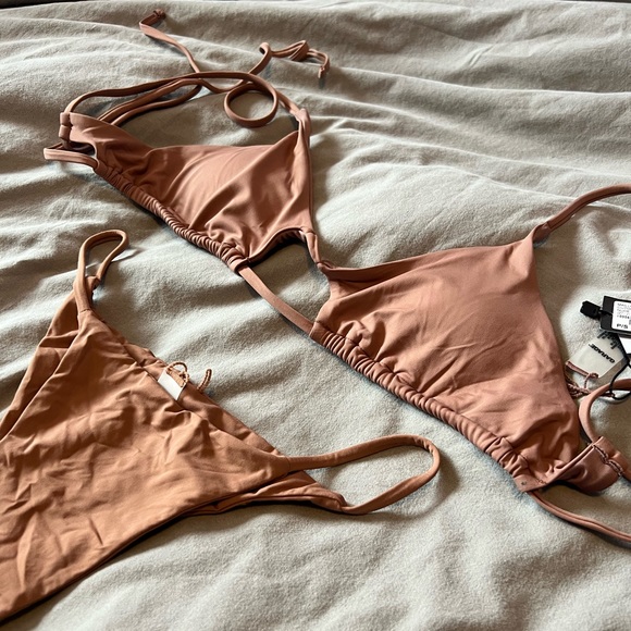 Garage Bikini Set - Cutout Bralette Bikini Top & Ibiza Boomerang Bikini Bottom - Picture 3 of 8